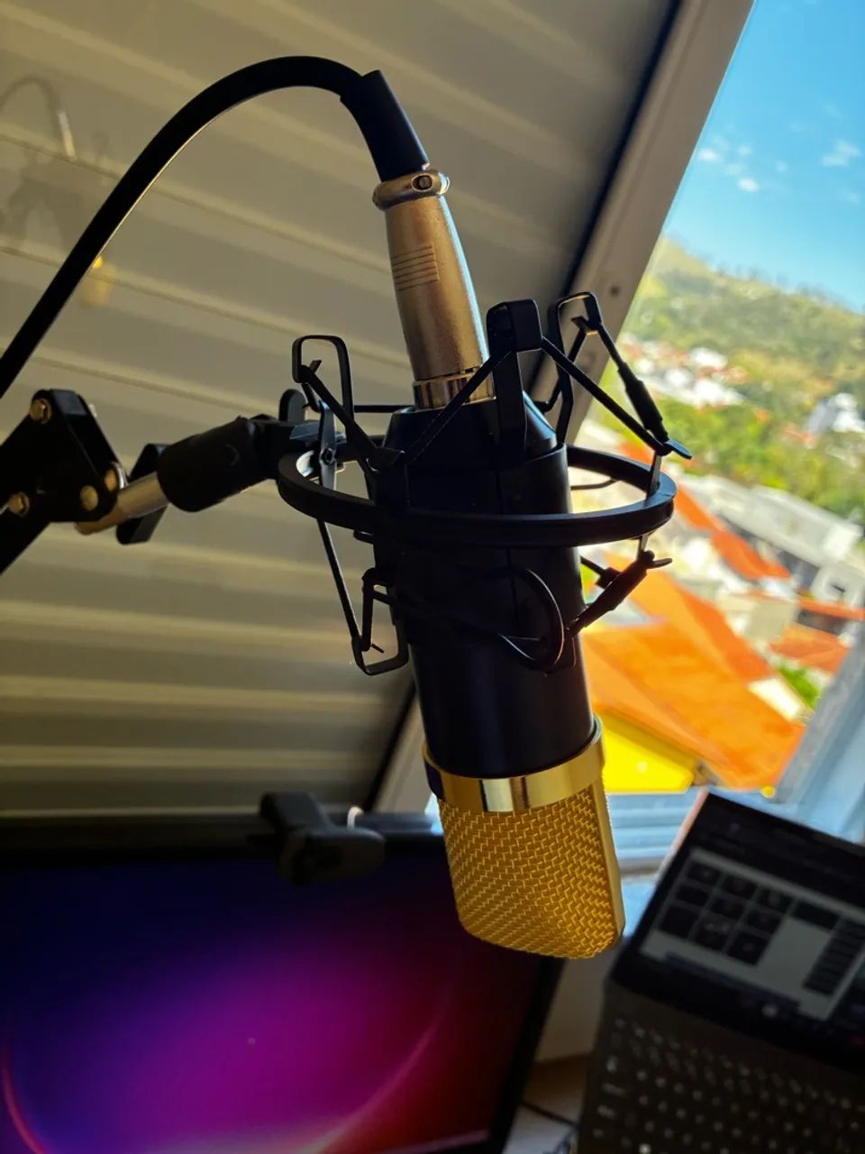 Kit microfone + braço articulado  - Foto 2