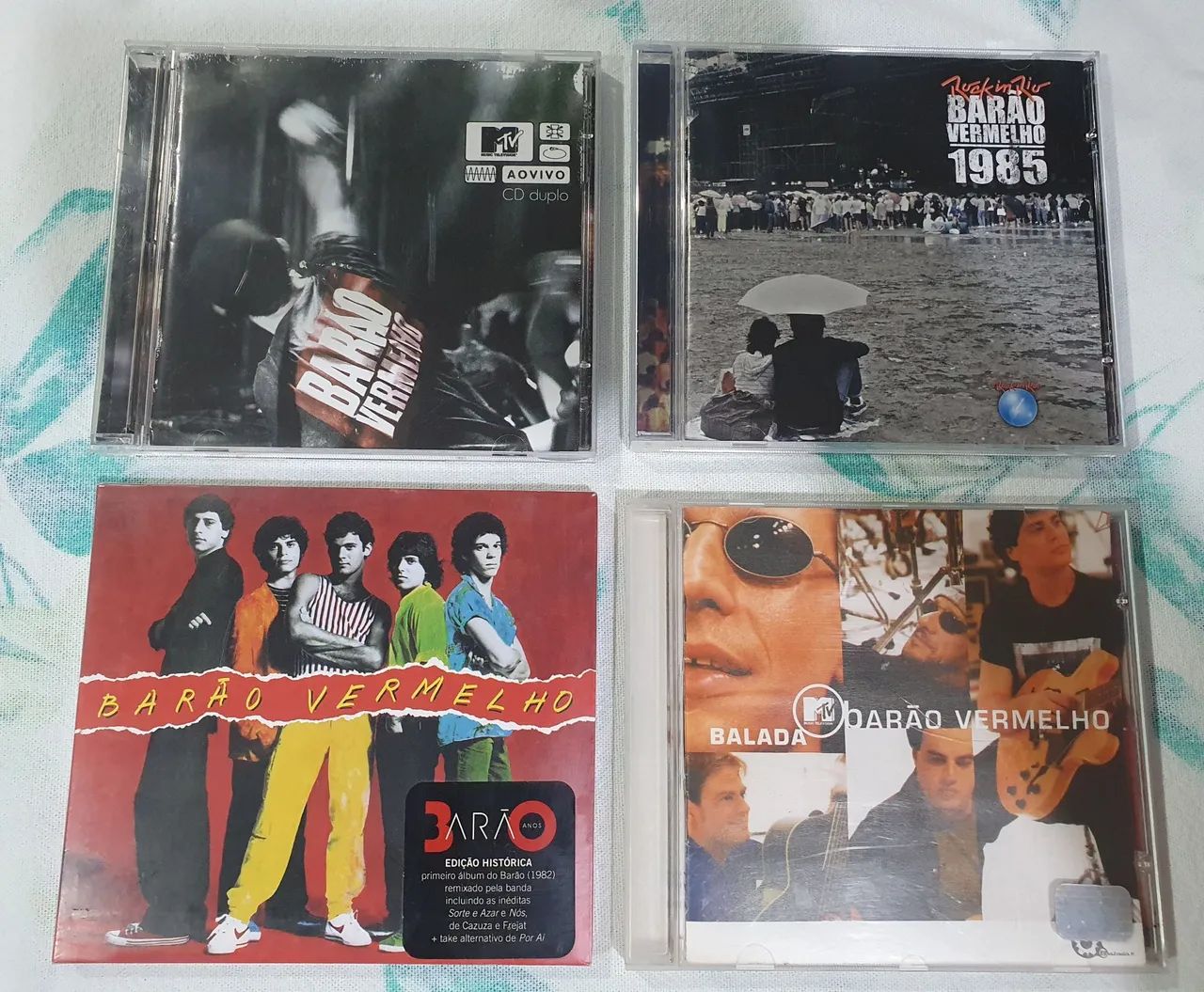 Lote com CDs Discografia Barão Vermelho com 4 CDs