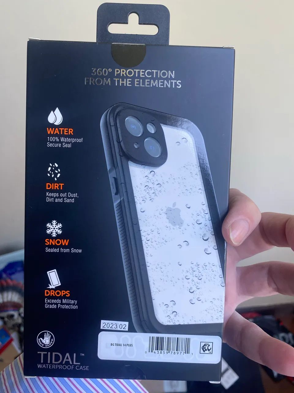 Capa celular 100% a prova d?água! Direto USA. iPhone 14 Plus. 