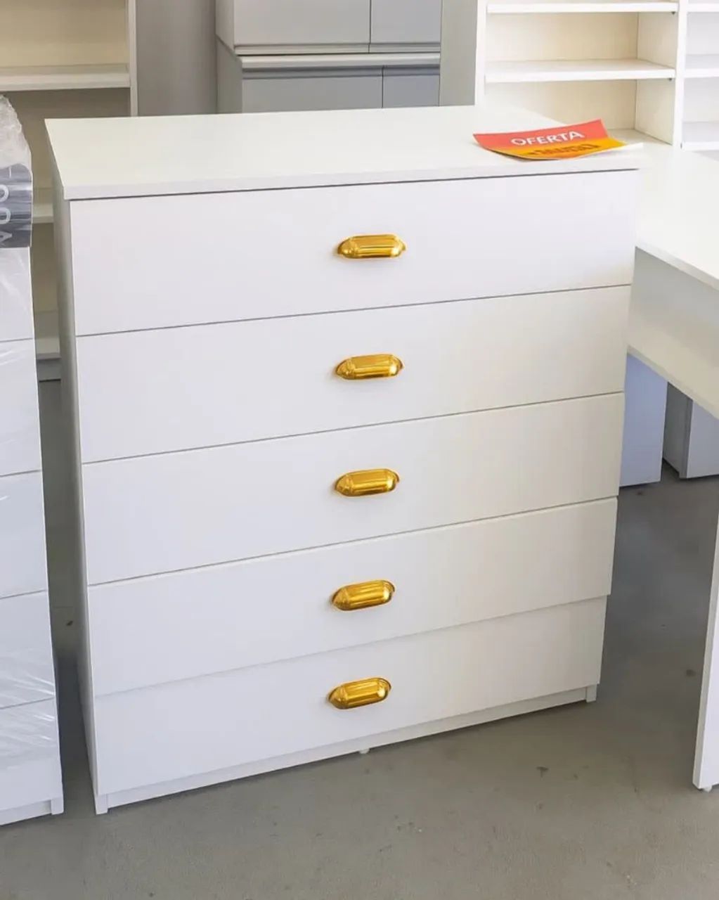 Cômodas de 5 gavetas em mdf - Foto 2