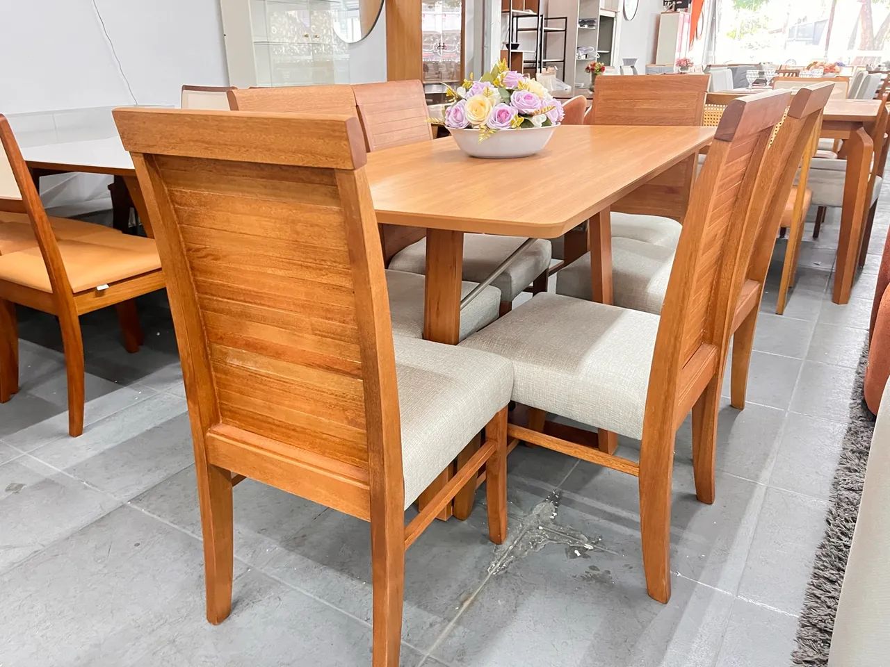Mesa completa madeira 