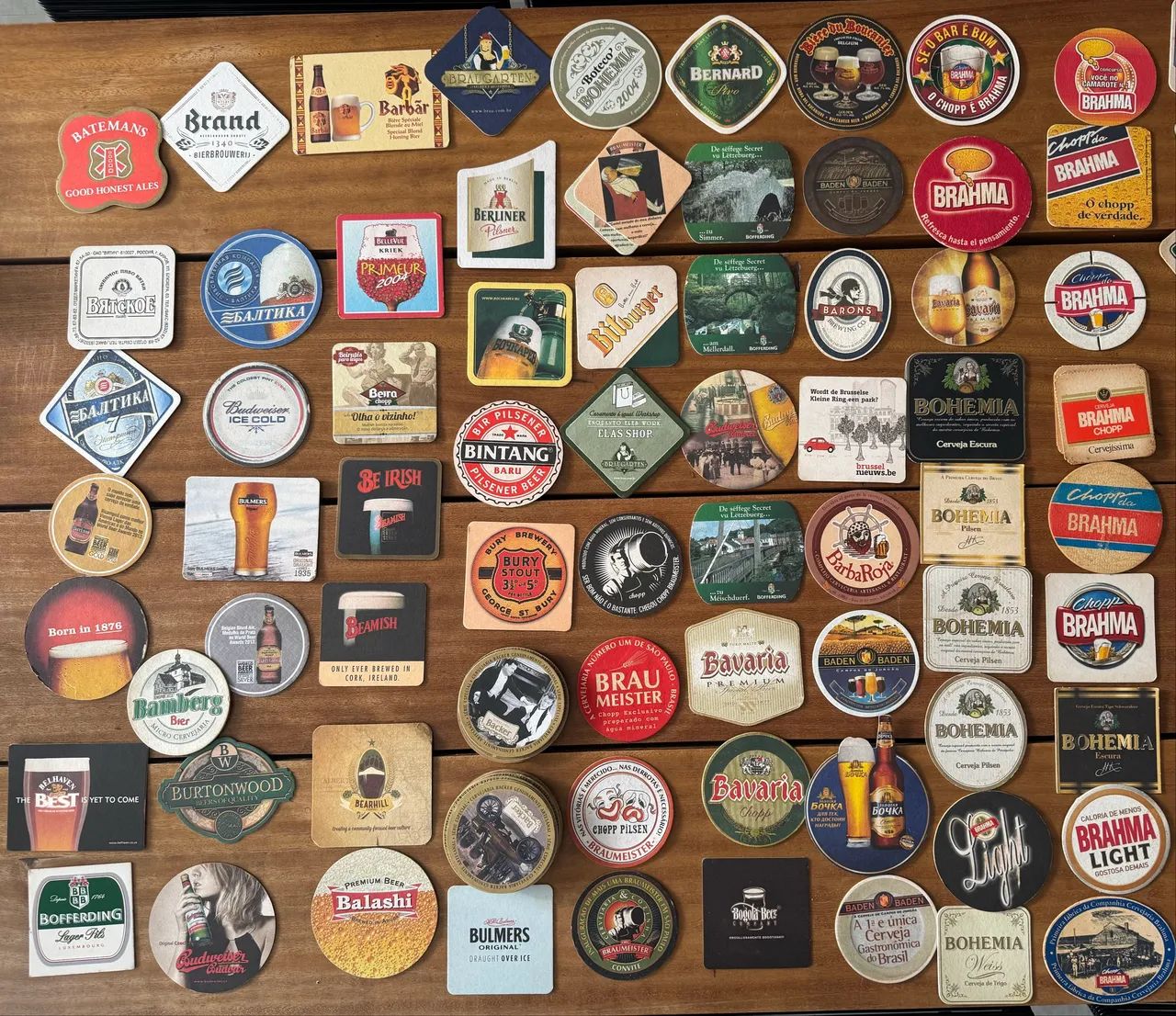 Coleção de Porta copos de Cerveja ou bolachas de cerveja 