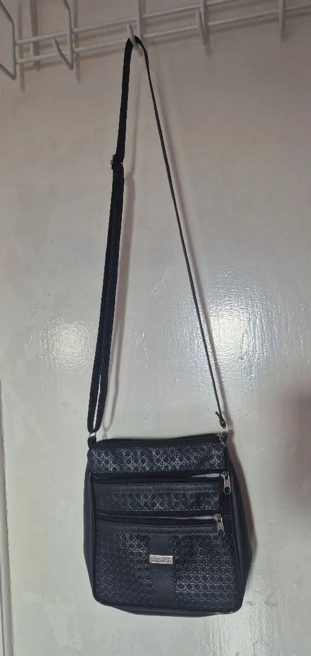Bolsa transversal preta
