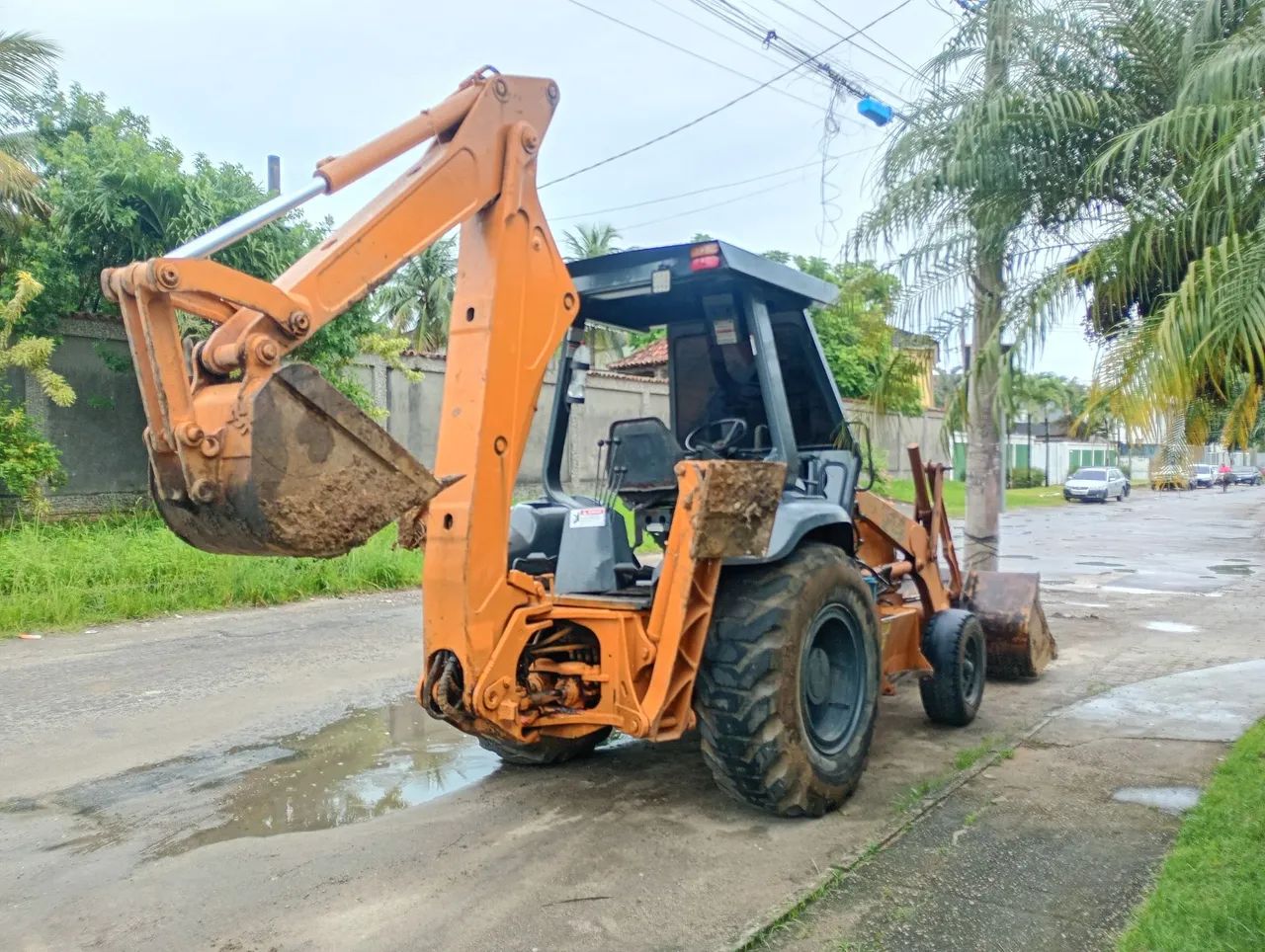 Retrô escavadeira CASE 580L