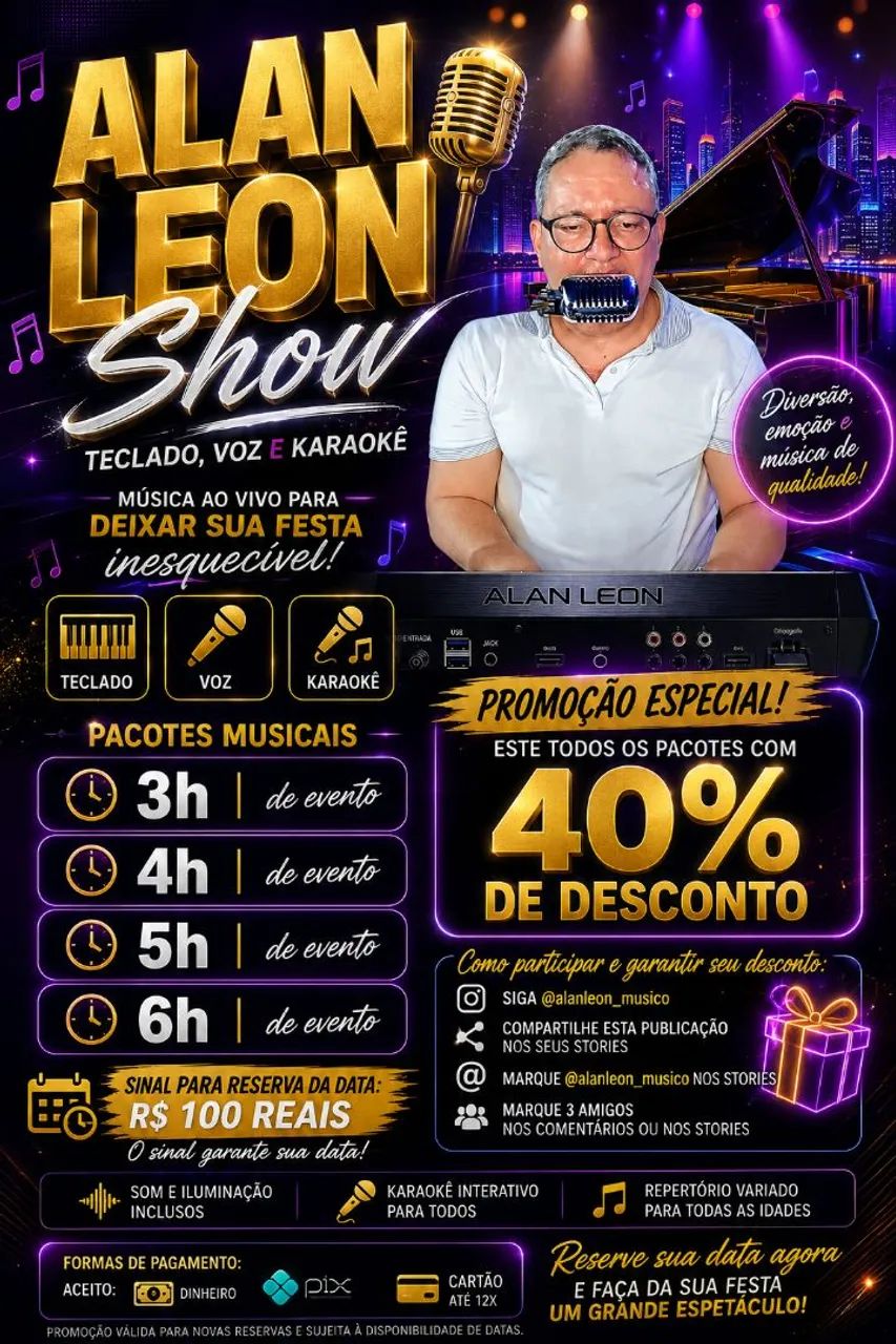 Musica ao Vivo e karaokê