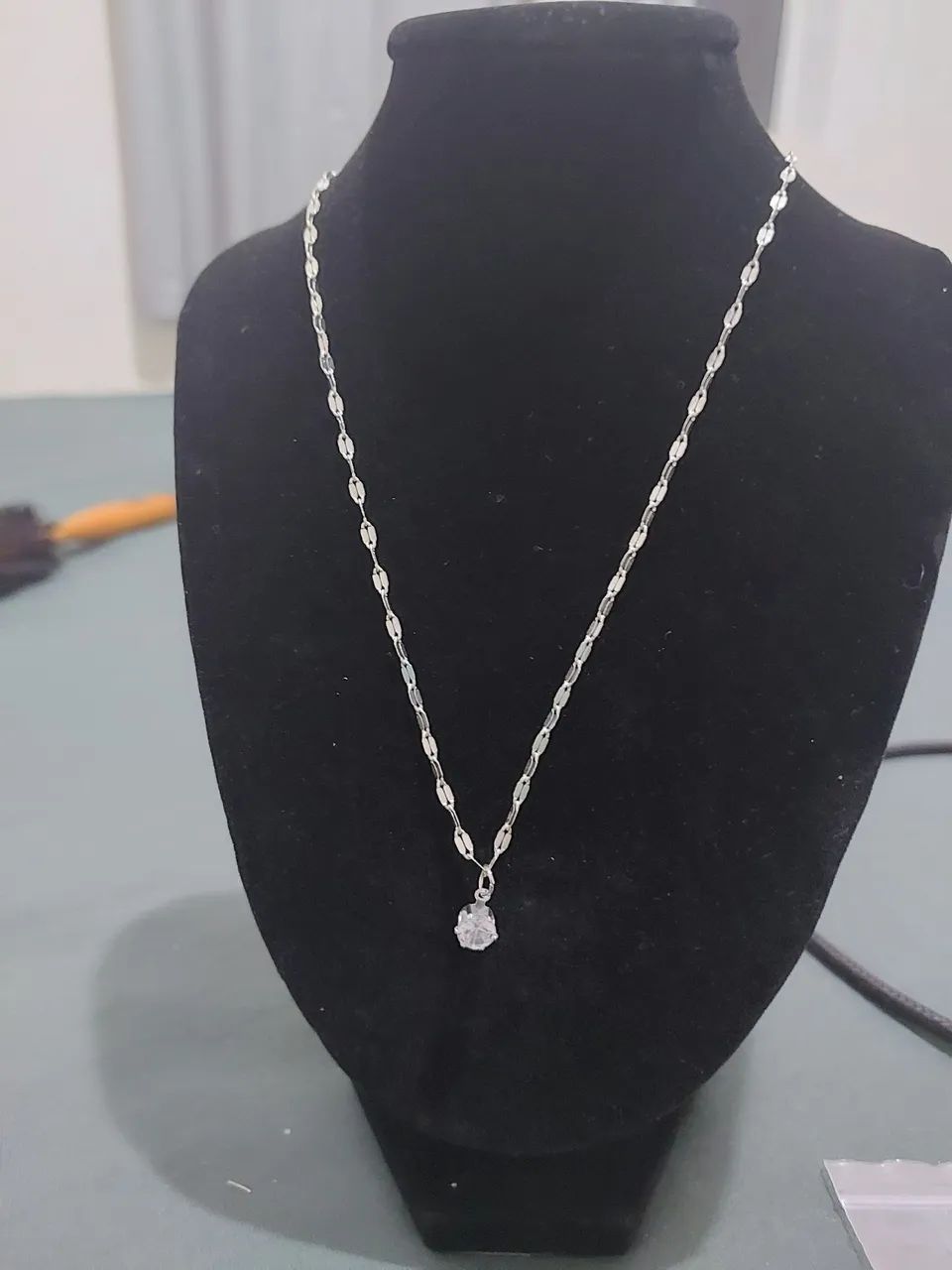 Colar de prata com Zircônia sintética - Foto 2