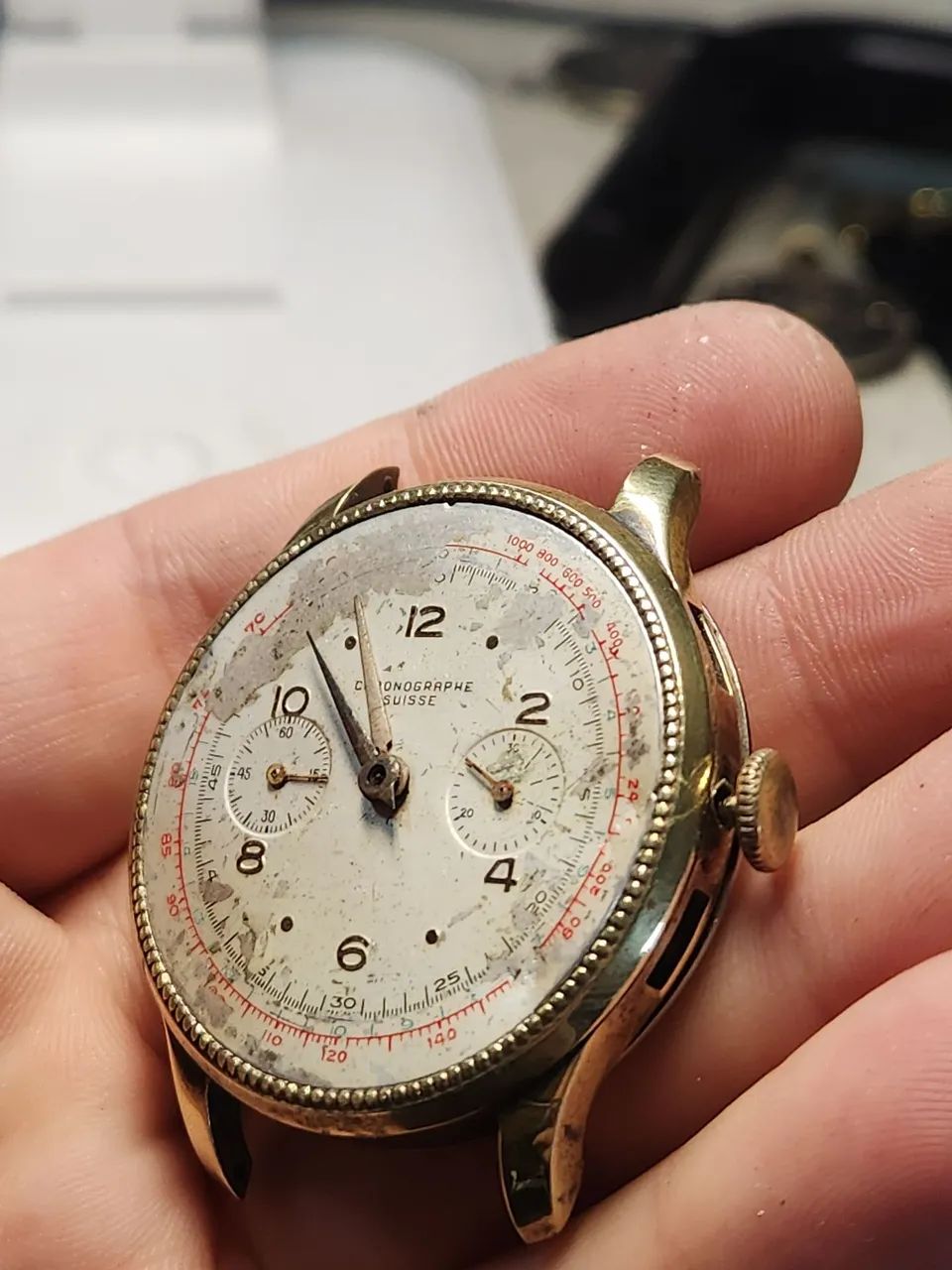 Relógio suíço chronographe Adjusted raridade - Foto 2