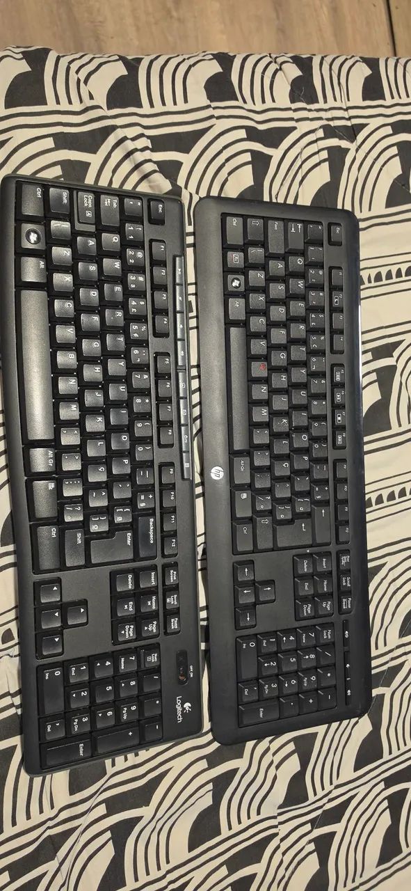 2 Teclados Bluetooth HP e Logitech sem USB - Foto 4