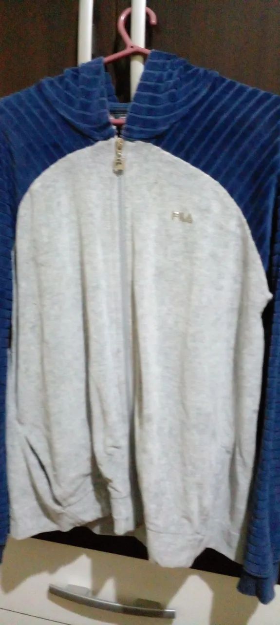 Blusa com capuz pouco uso G FILA original 