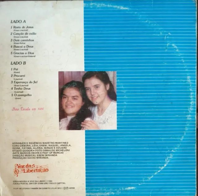 Lp Disco de Vinil Gospel Evangélico Débora E Léia - Canção Do Exílio - Foto 2