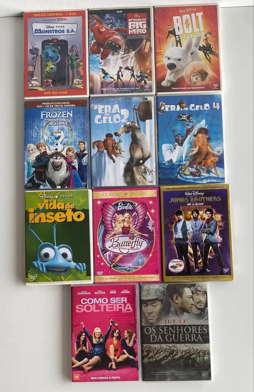 DVDs Originais - R$10,00 (unidade)