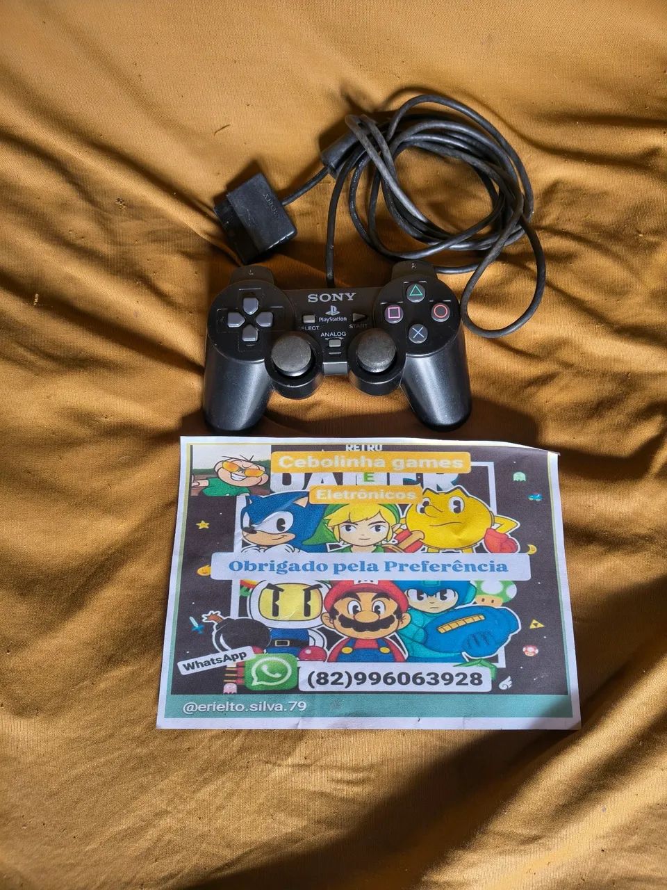 Controle original Playstation 2 funcionando normalmente  - Foto 2