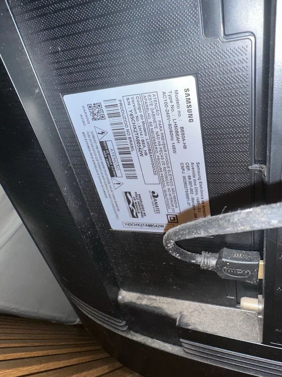 Tv Smart Samsung 50 Cristal UHD 4k (TELA QUEBRADA)