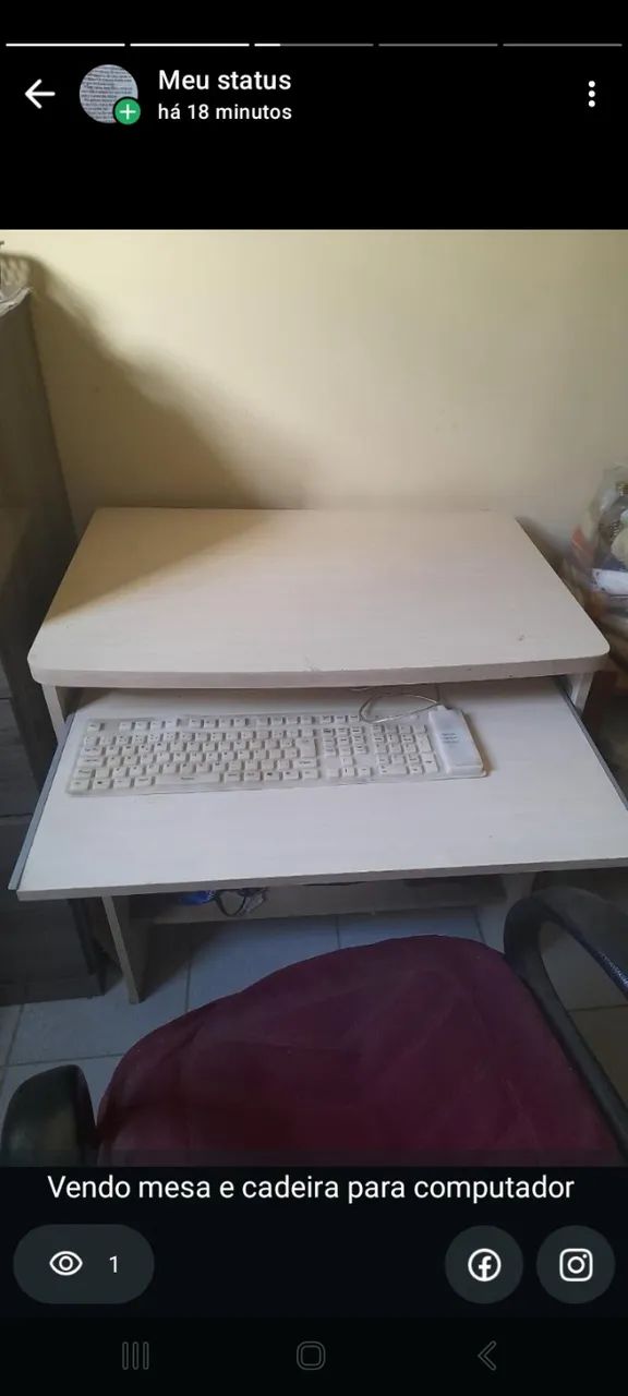Mesa e cadeira para computador  - Foto 2