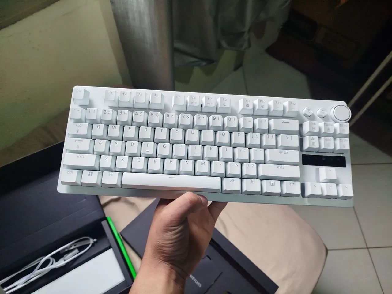 Teclado razer hunstman v3 pro branco  - Foto 2