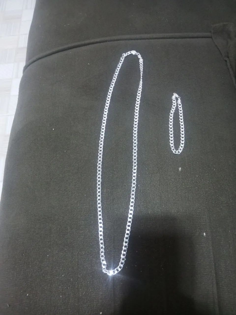 KIT CORRENTE + PULSEIRA DE PRATA  - Foto 3
