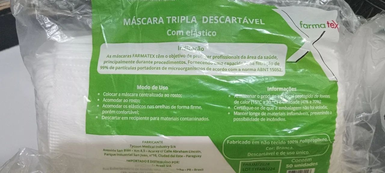 Máscara de descartaveis.  - Foto 2