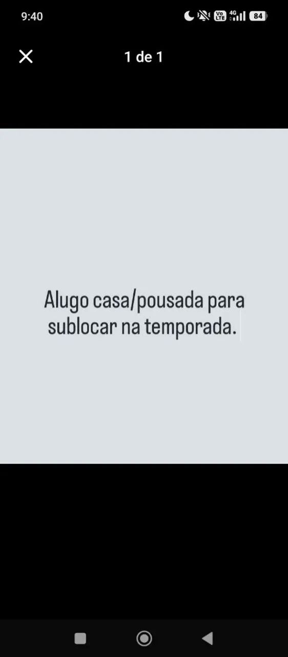 Alugo para sublocar na temporada
