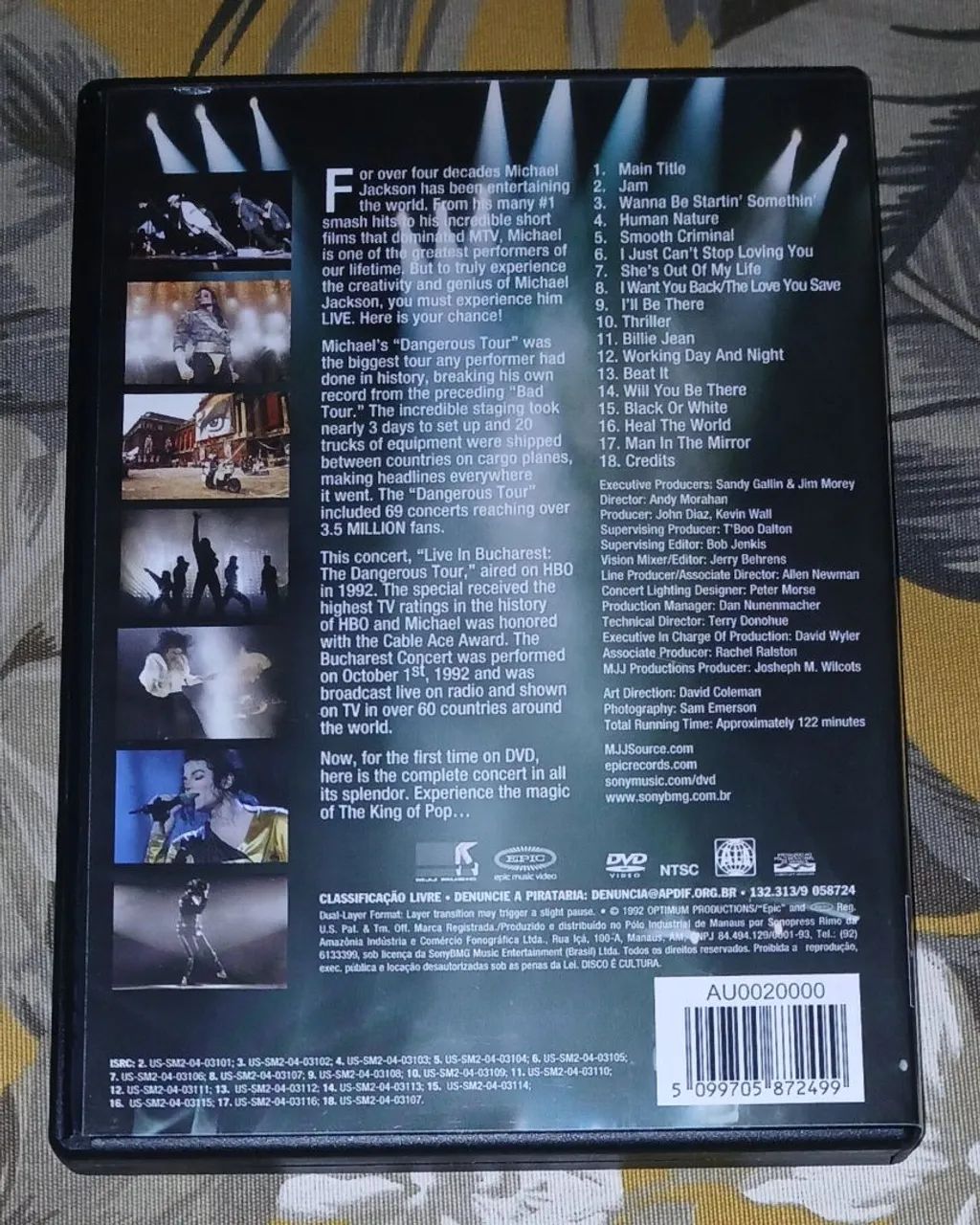Dvd Michael Jackson - Dangerous Tour - Foto 2