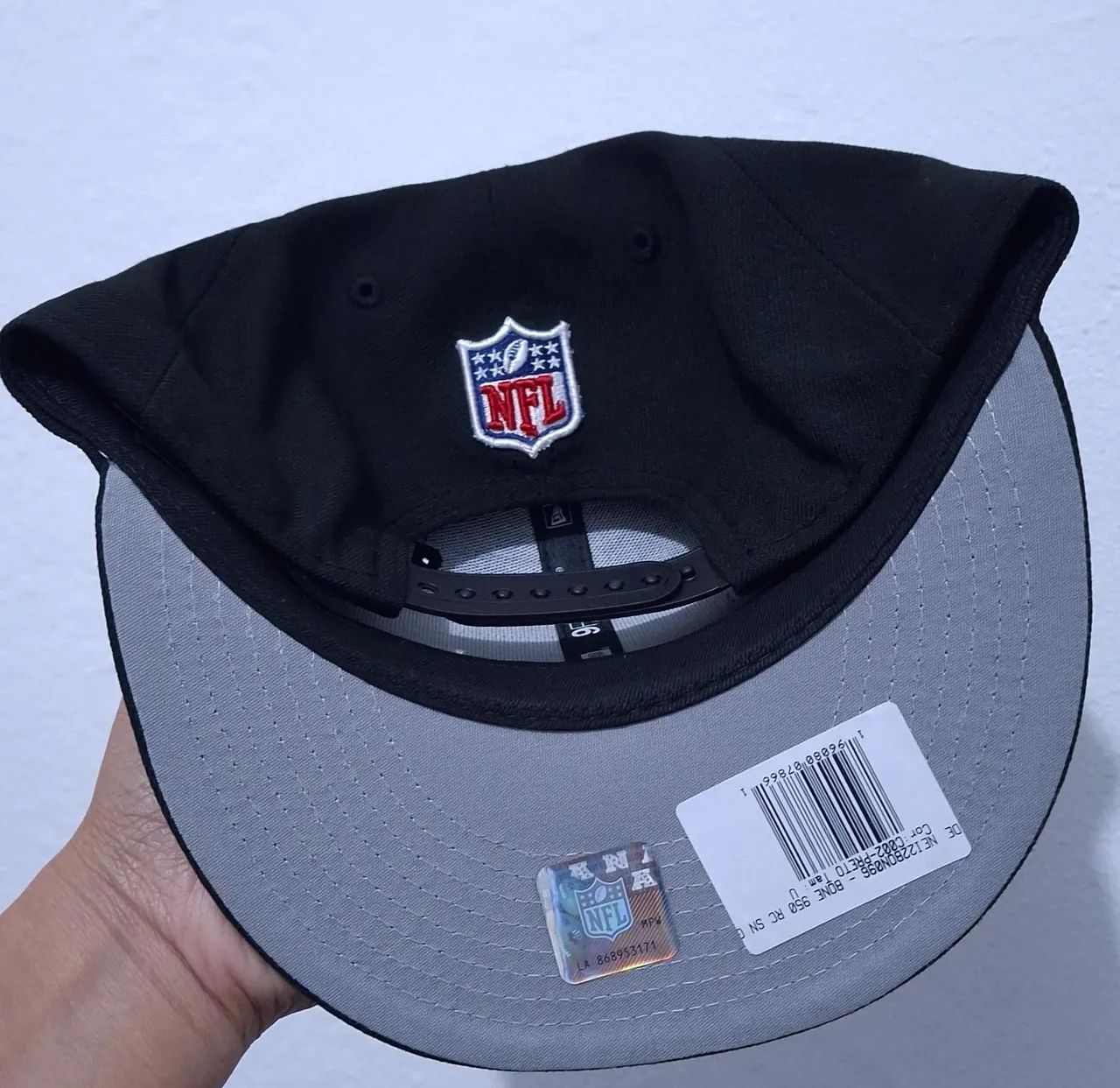 Boné Original New Era NFL Draft Snapback - Preto - Foto 2