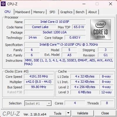 Intel Core i3-10105F - Foto 4