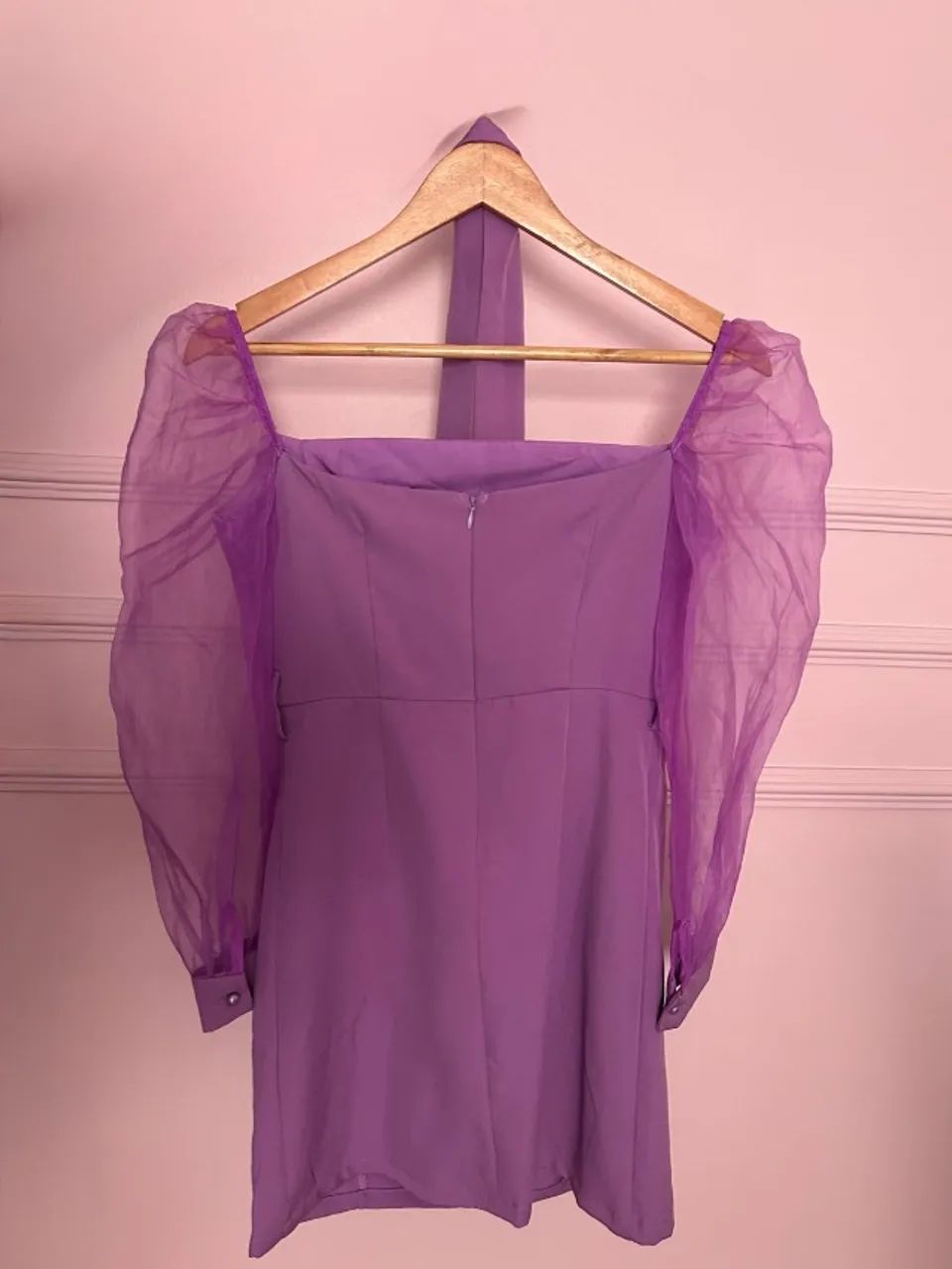vestido lilás princesa c/ manga bufante cider - Foto 2