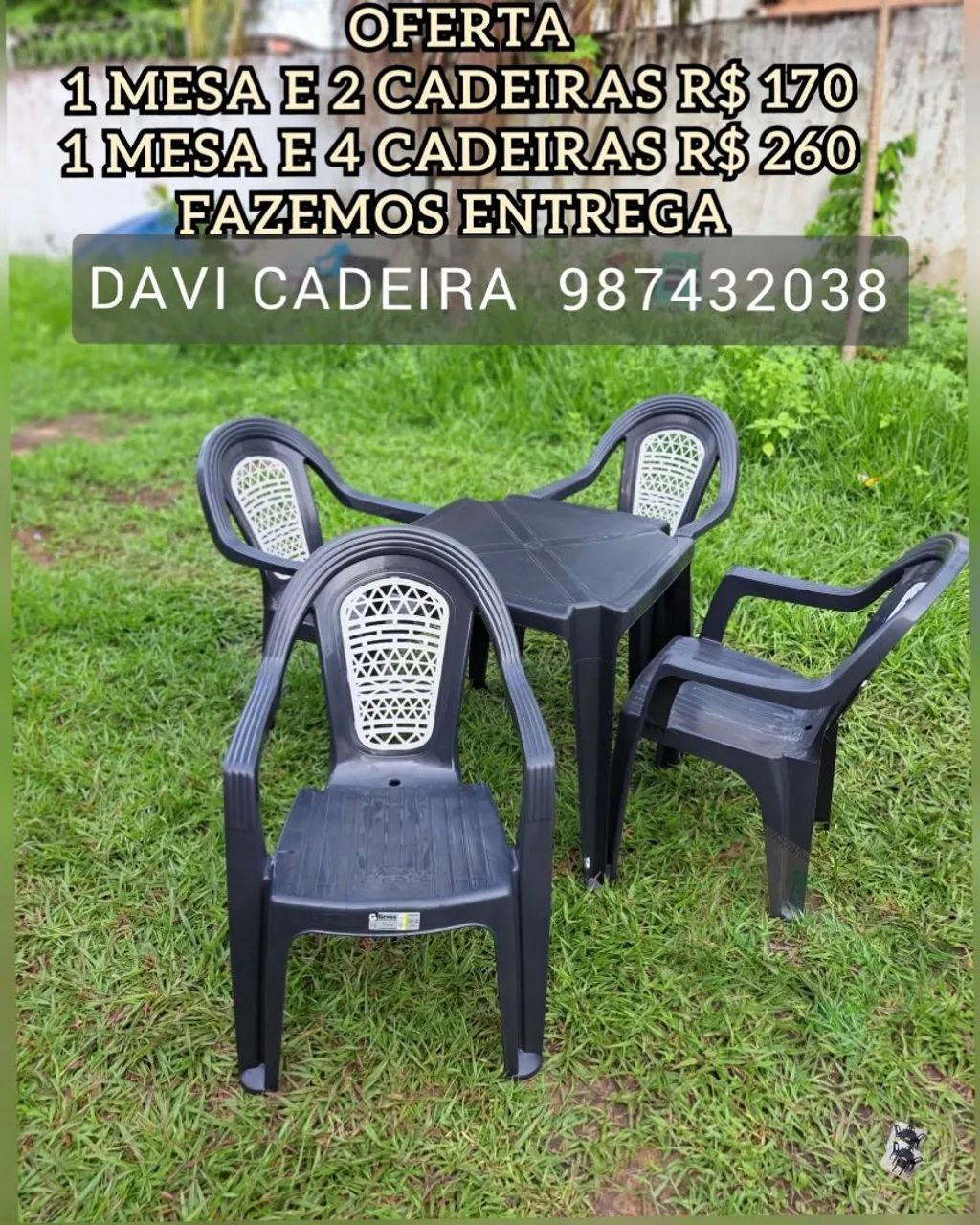 MESA A VENDA, COM CADEIRA 