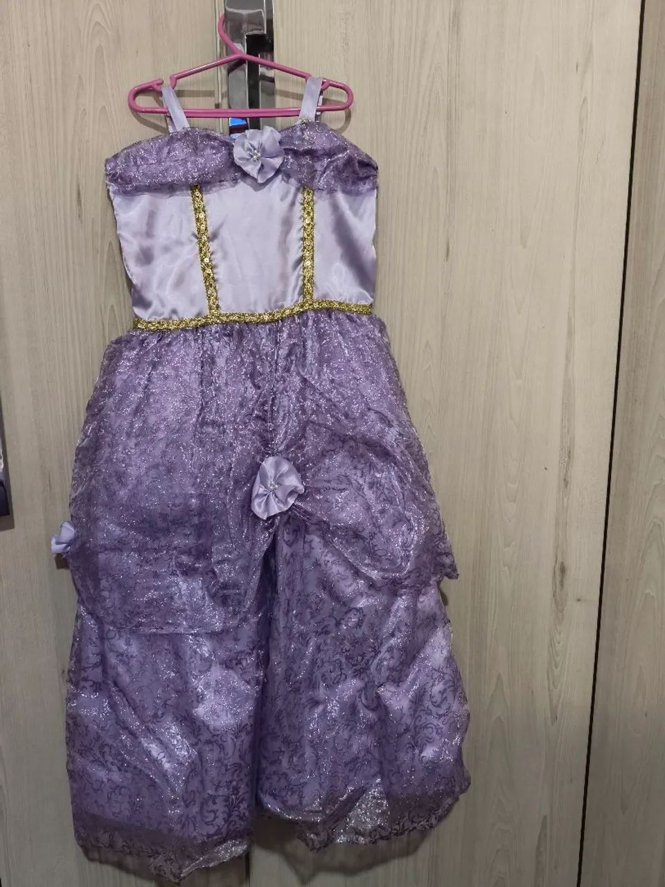 Fantasia Rapunzel ou Sofia. Vestido princesa 