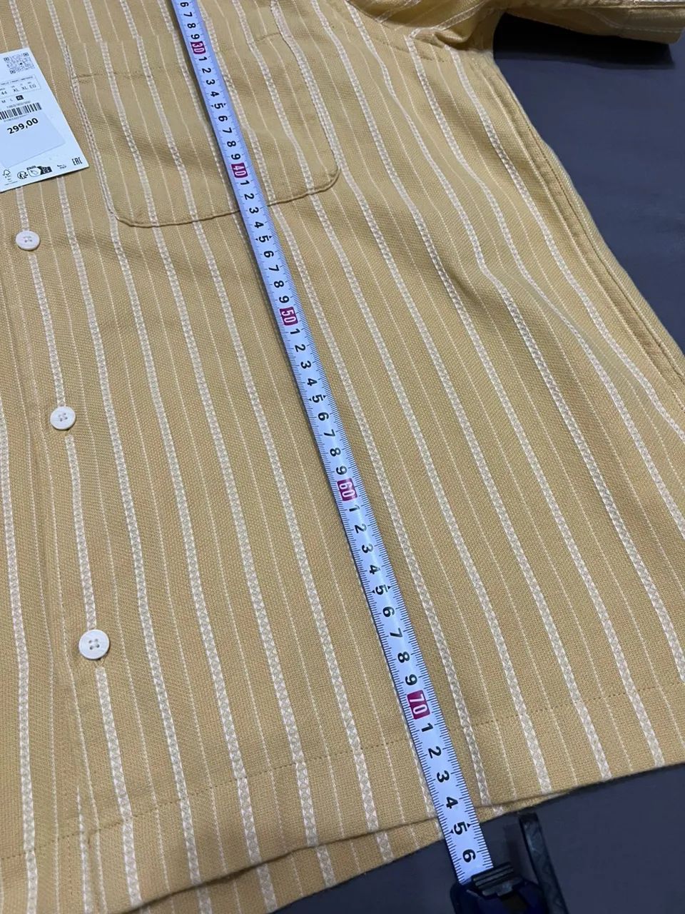 Camisa Zara manga curta nova listrada veste M - Foto 4