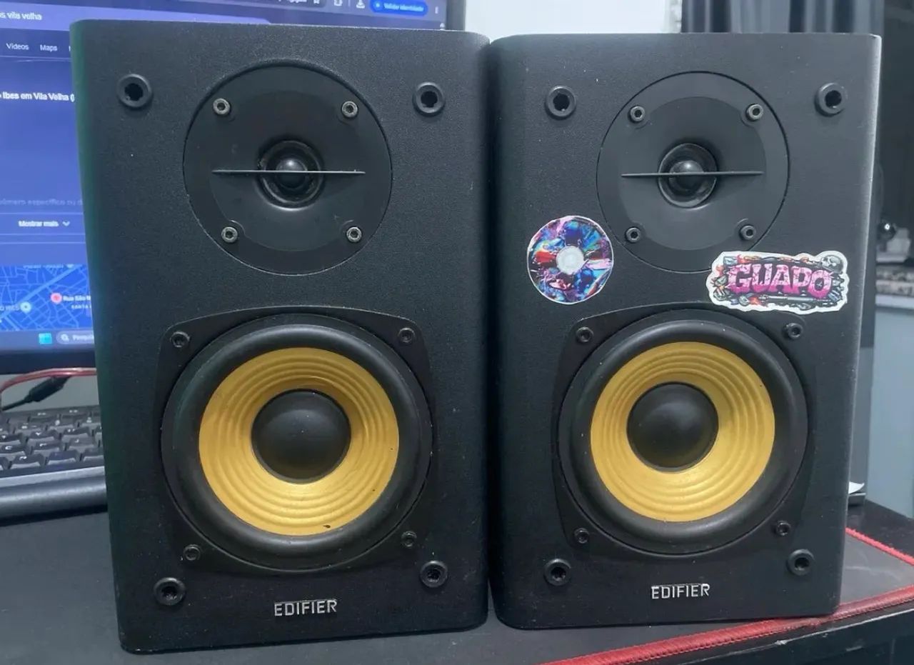 Monitor Edifier e Placa de Audio Focusrite - Foto 2