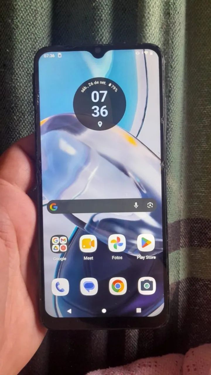 Moto E 22 128 gigas funcionando perfeitamente! Leia a descrição 