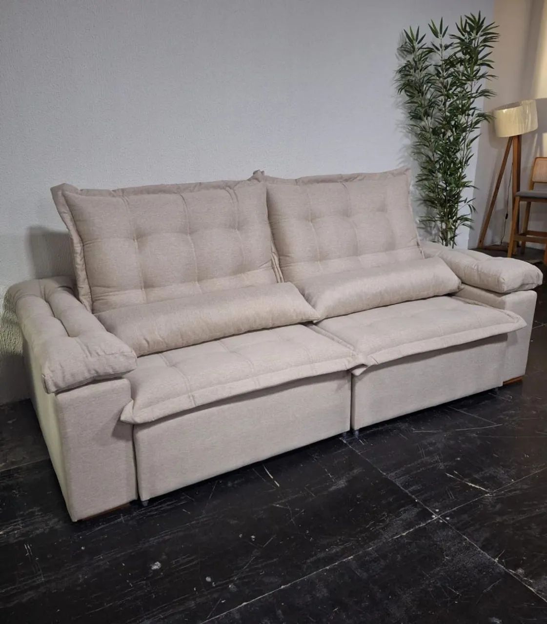 Sofá dream retrátil e reclinável 2.5m