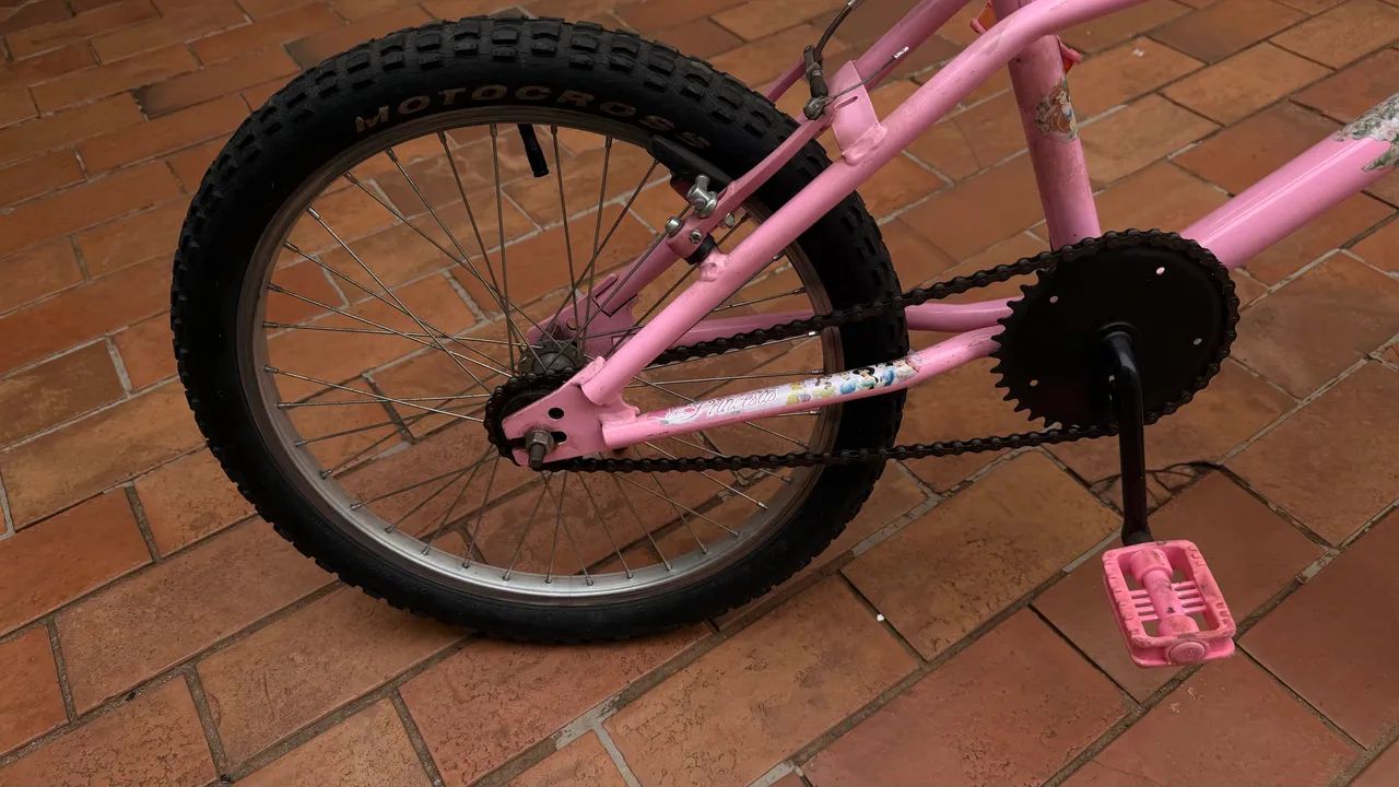 Bicicleta rosa aro 20 menina supernova - Foto 2