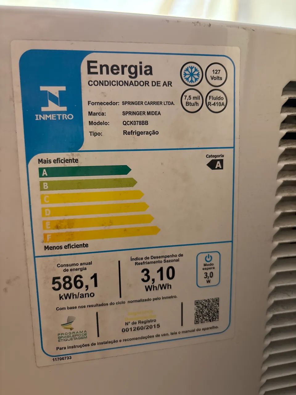 Ar condicionado 9mil brus - Foto 3