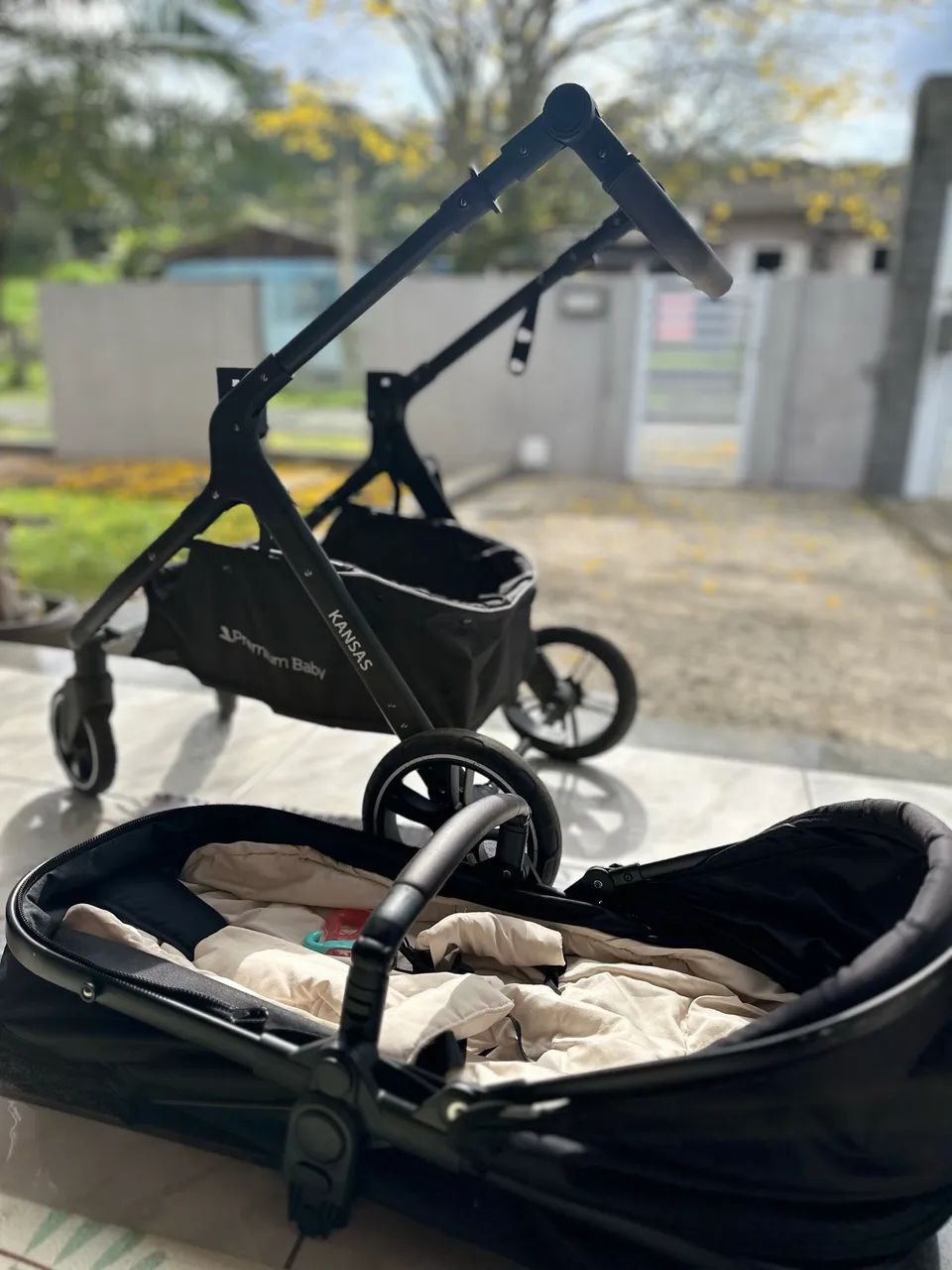 Carrinho de bebê Premium Baby Kansas 3 em 1 - Foto 5