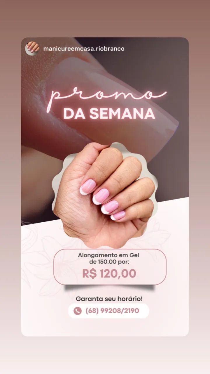 Manicure e Nail Designer a domicílio 