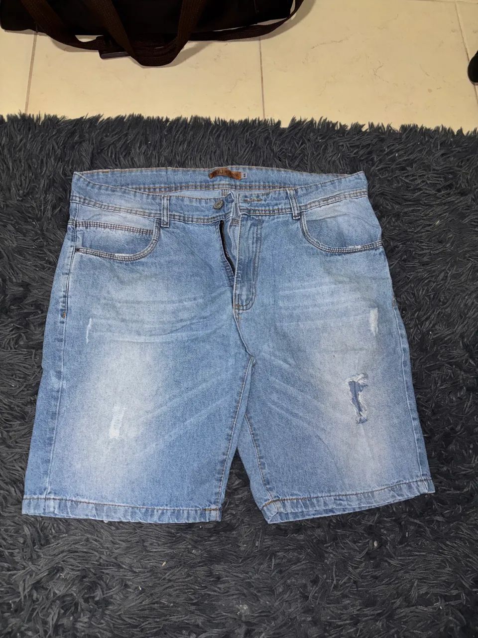 Bermuda Jeans Azul Claro