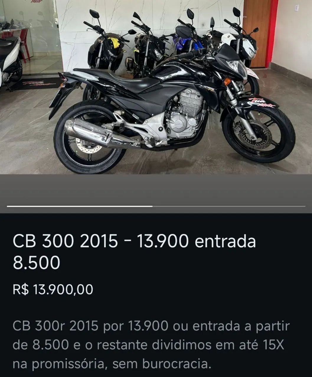 Motos com entrada+promissórias, vários modelos  - Foto 7