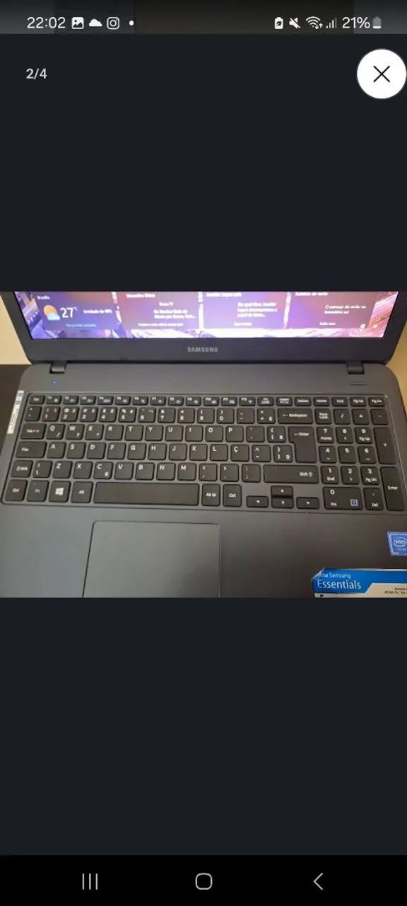 NOTEBOOK SAMSUNG FUNCIONANDO PERFEITAMENTE - Foto 2