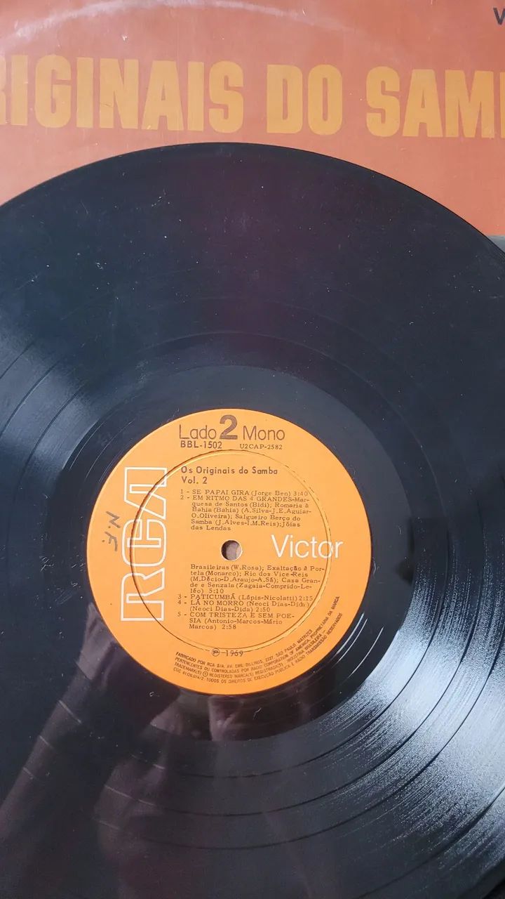 Lp Os Originais do Samba,  vol 2, 1969. Bem conservado  - Foto 4
