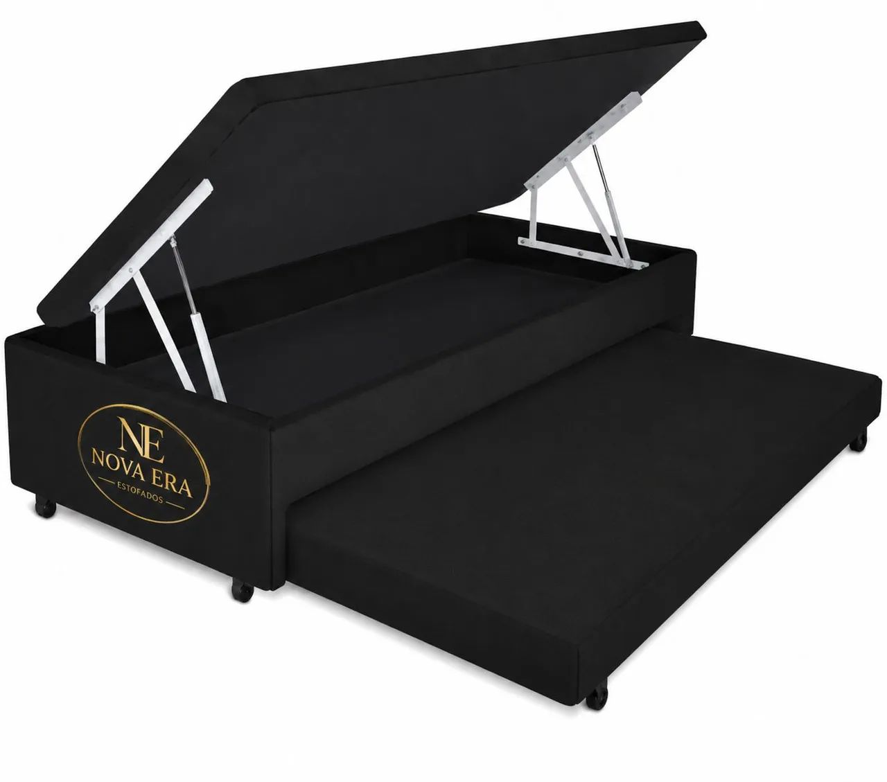 Cama Box baú solteiro auxiliar 
