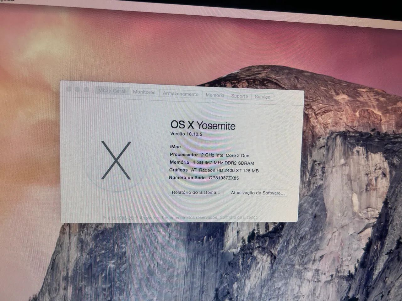 iMac 20 inch 2007 - SSD 500 GB - Computadores e Desktops - Mercês