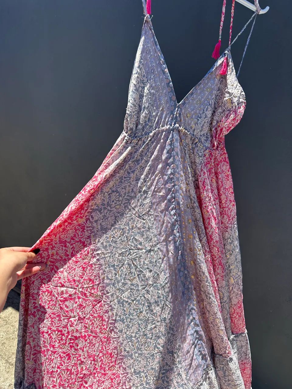 Vestido indiano em seda 