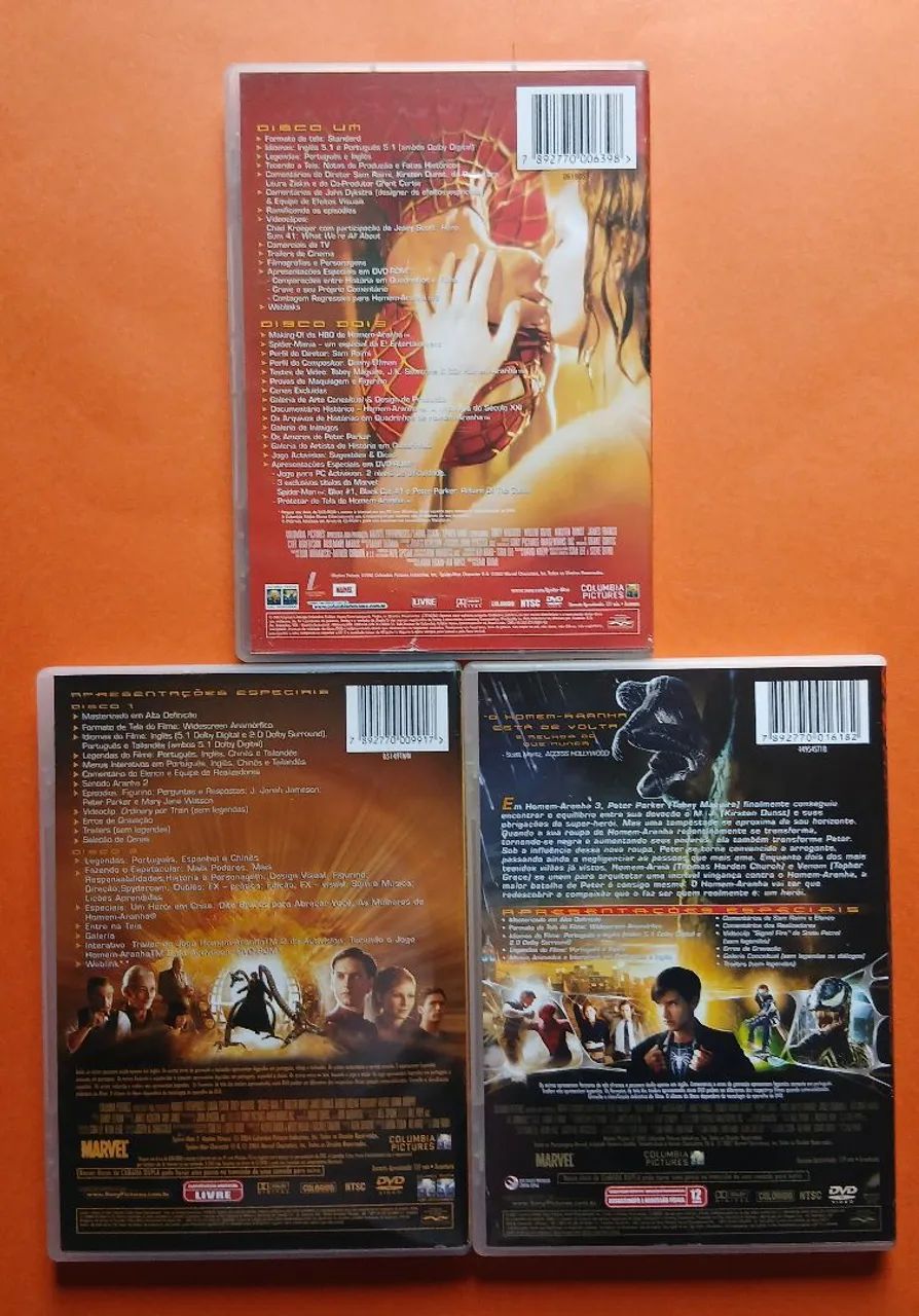 Dvd Trilogia - 5 Discos - Homem Aranha - Sam Raimi - Foto 2