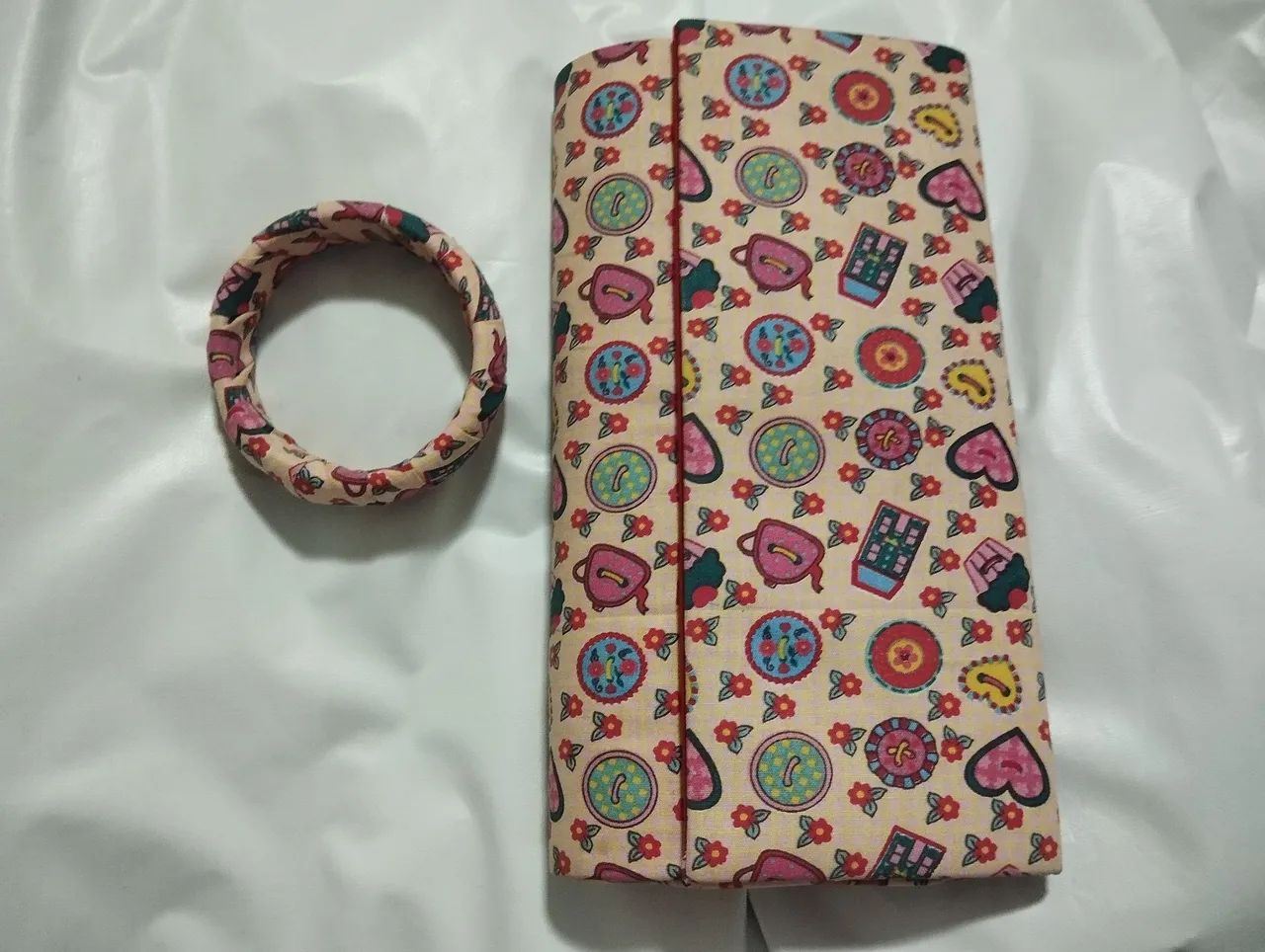Bolsa Vintage tecido  - Foto 4