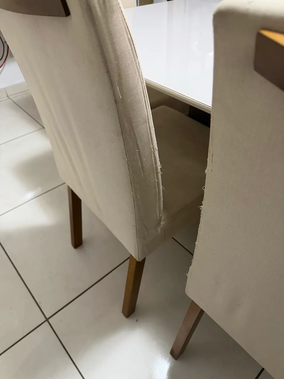 Mesa de jantar MDF/Vidro com 6 cadeiras - Foto 4