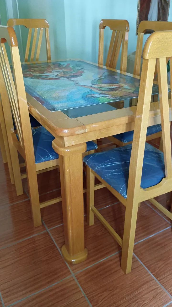 Mesa de Jantar Marfim com 6 cadeiras - Foto 5