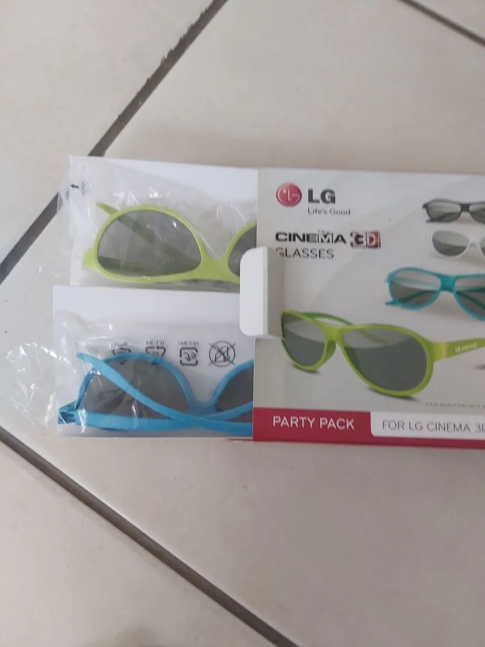 Óculos 3d LG 4pçs - Foto 2