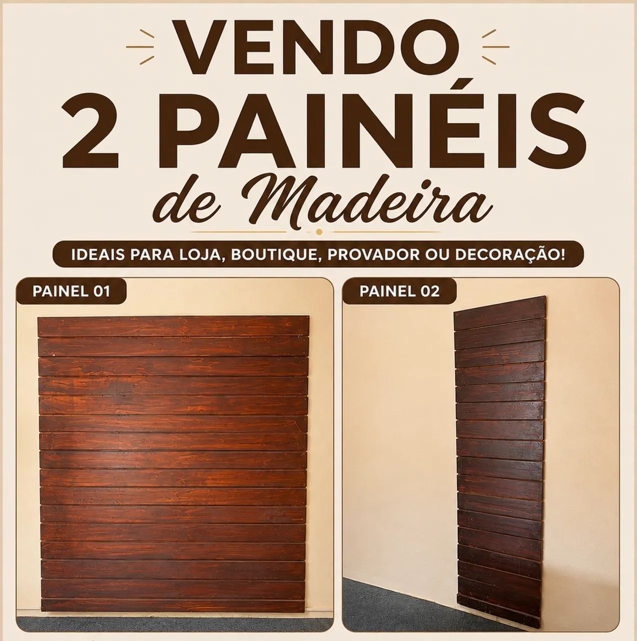 Painel de madeira 