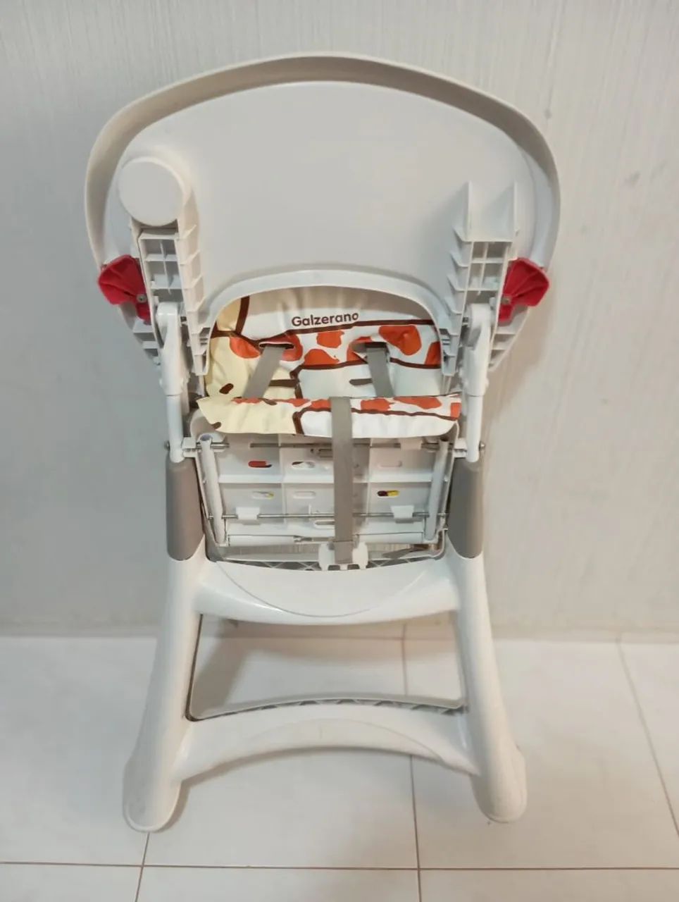 Cadeira de Alimentação Galzerano Bebê Branca Estampada - Foto 5